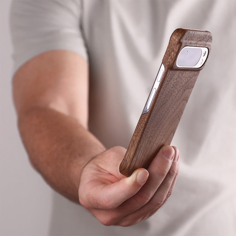 Slim Wood Pixel Case by Komodoty