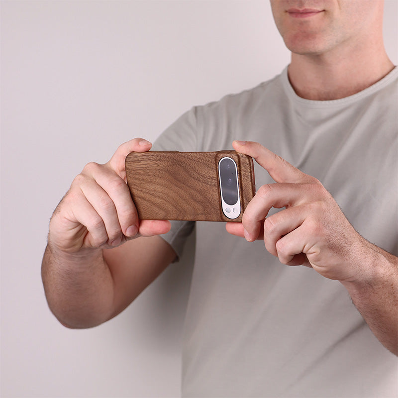 Slim Wood Pixel Case by Komodoty