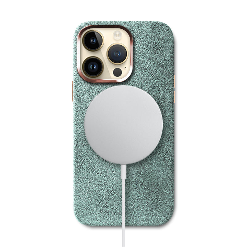 Alcantara iPhone Case Mobile Phone Cases Saguaro Mint Alcantara iPhone 14 Pro 