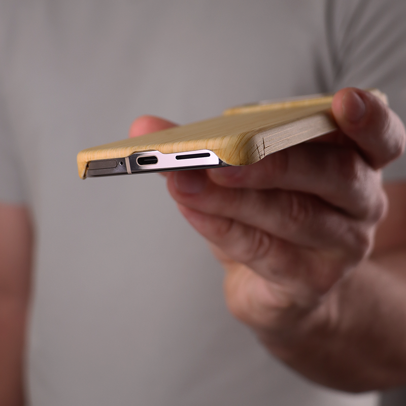 Slim Wood Pixel Case by Komodoty