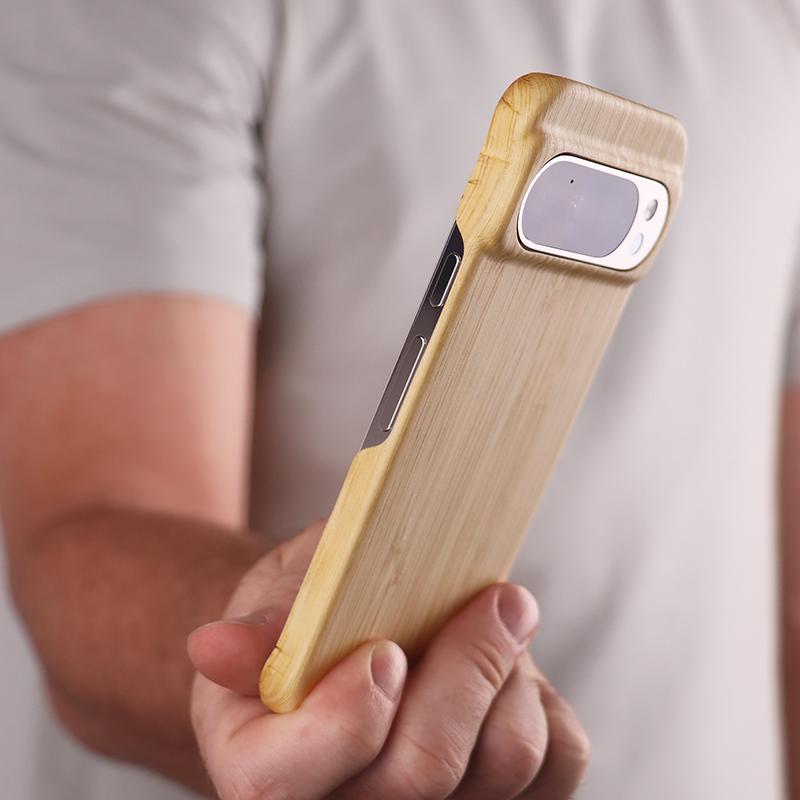Slim Wood Pixel Case by Komodoty