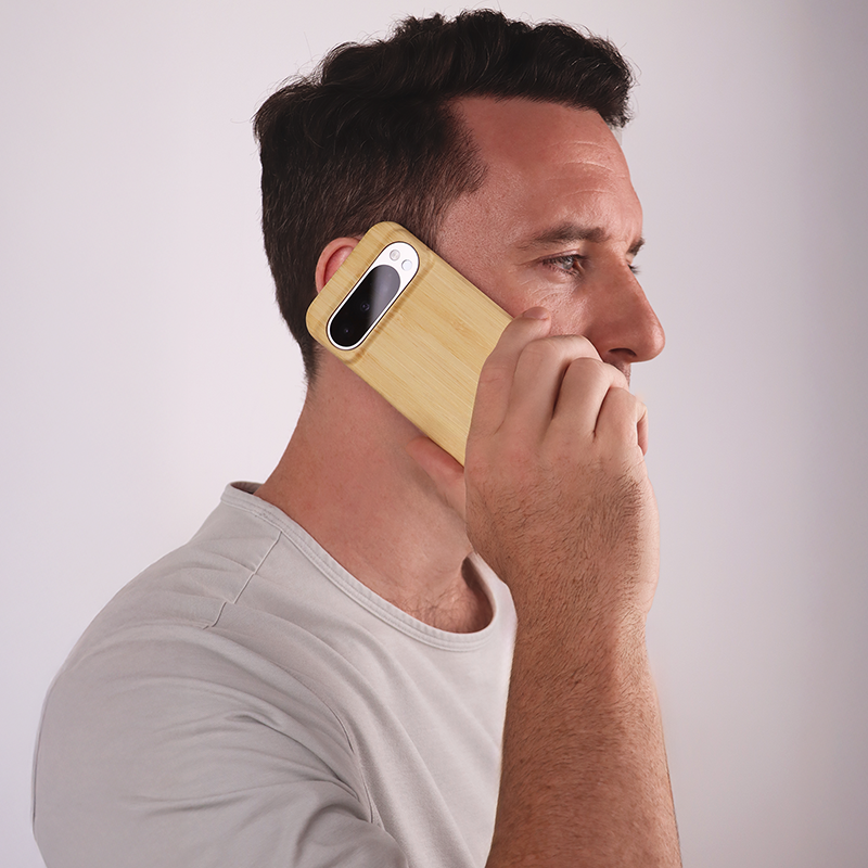 Slim Wood Pixel Case by Komodoty