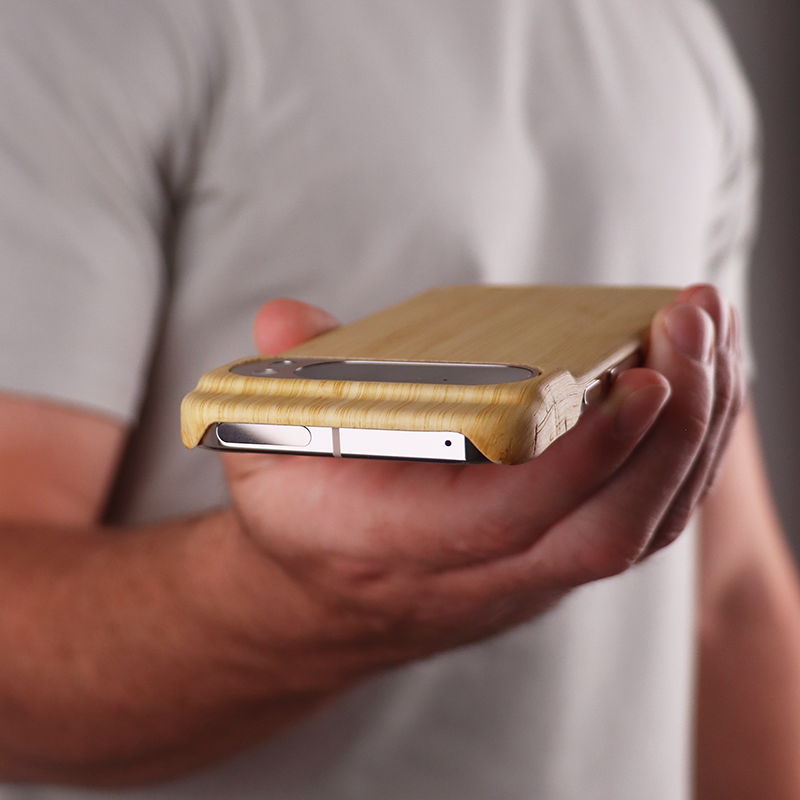 Slim Wood Pixel Case by Komodoty