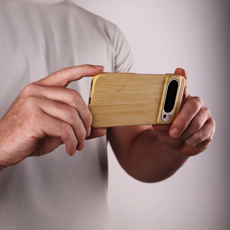 Slim Wood Pixel Case by Komodoty