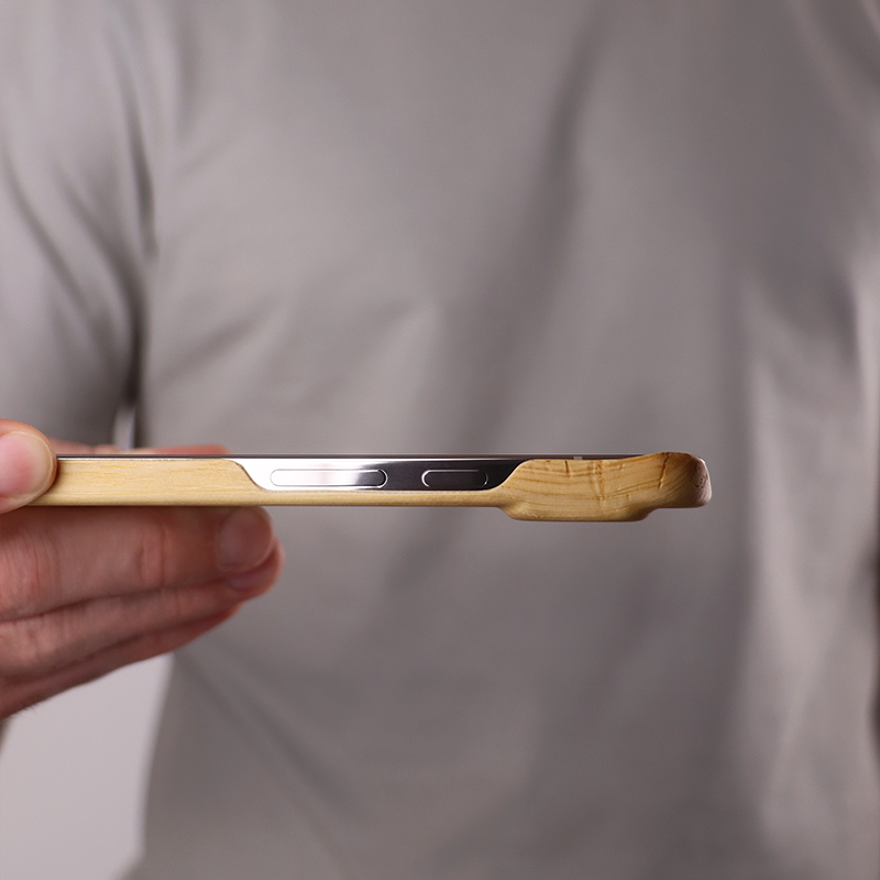 Slim Wood Pixel Case by Komodoty