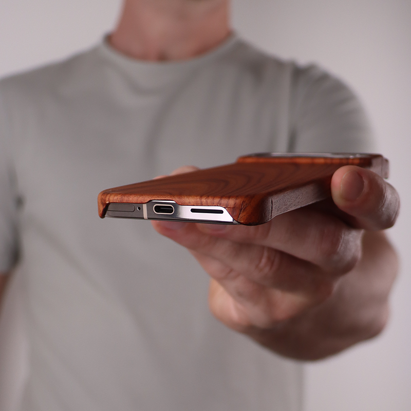 Slim Wood Pixel Case by Komodoty