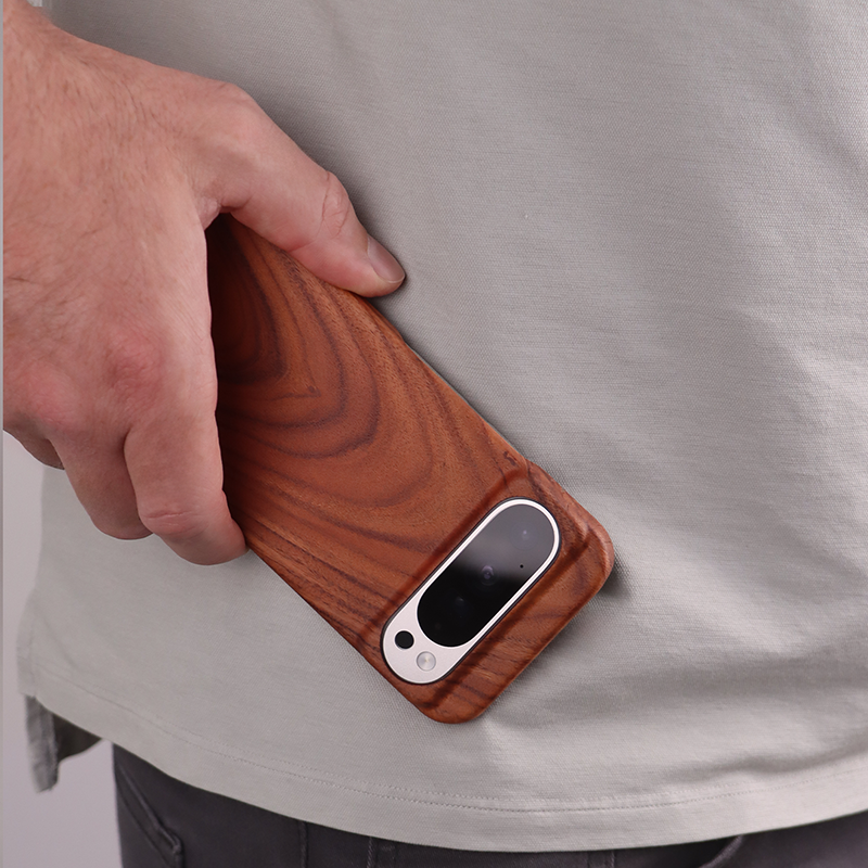 Slim Wood Pixel Case by Komodoty