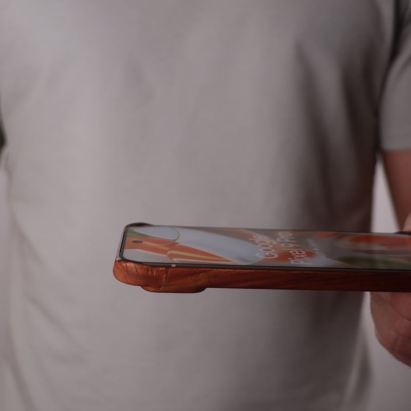 Slim Wood Pixel Case by Komodoty