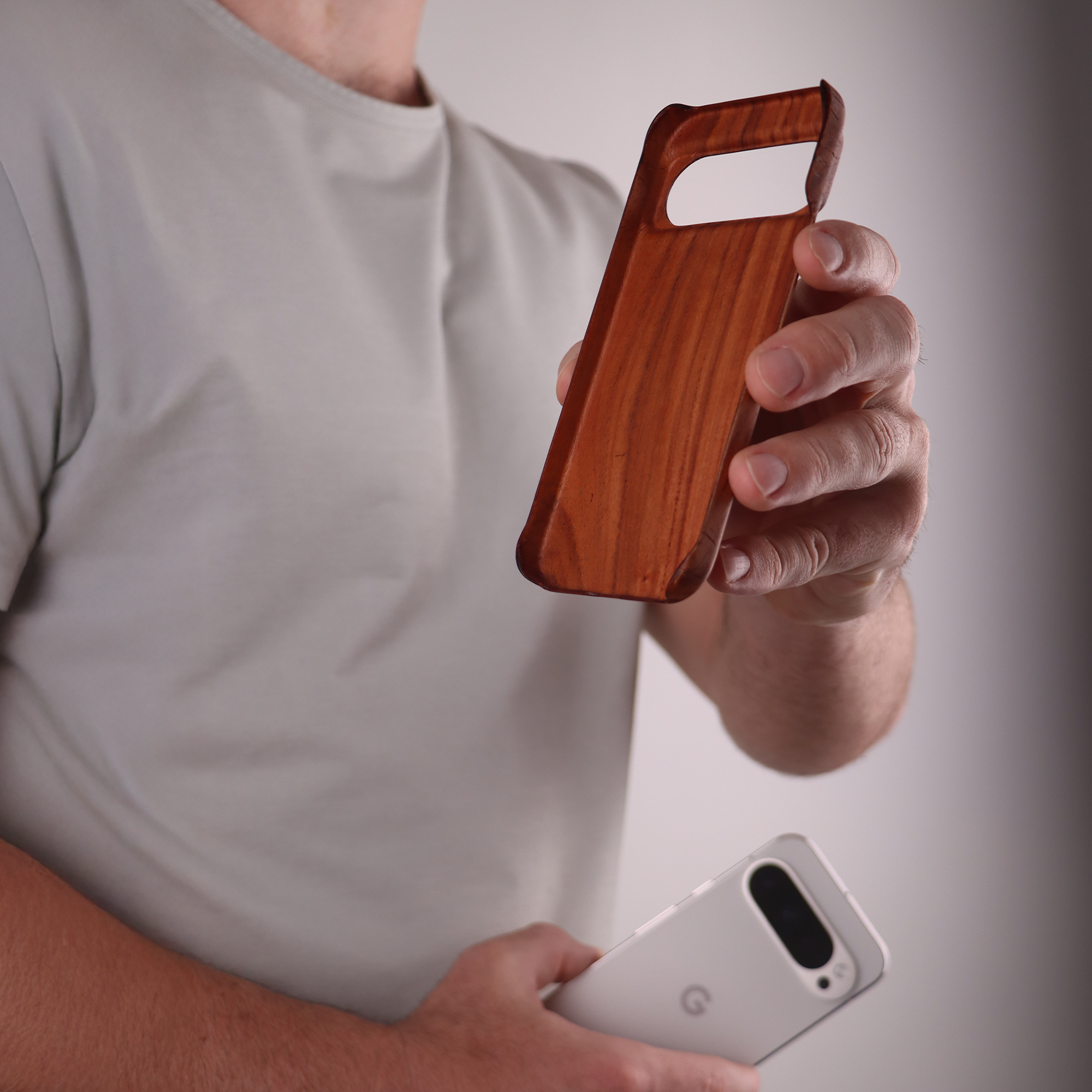 Slim Wood Pixel Case by Komodoty