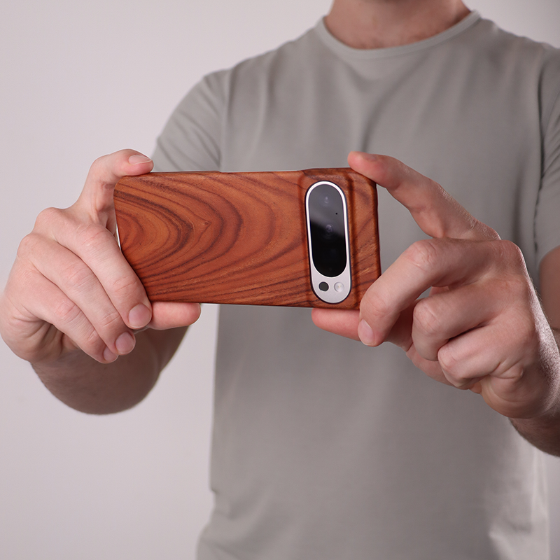 Slim Wood Pixel Case by Komodoty