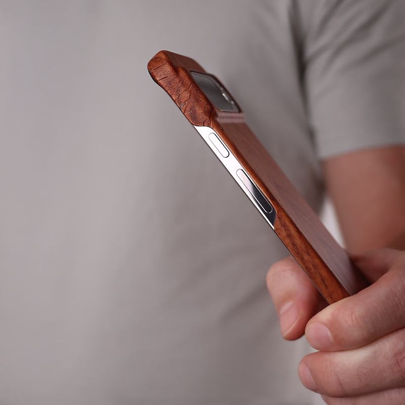 Slim Wood Pixel Case by Komodoty