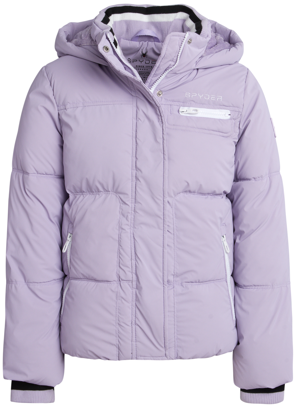 Girls Puffer Jacket - Lavender by Spyder