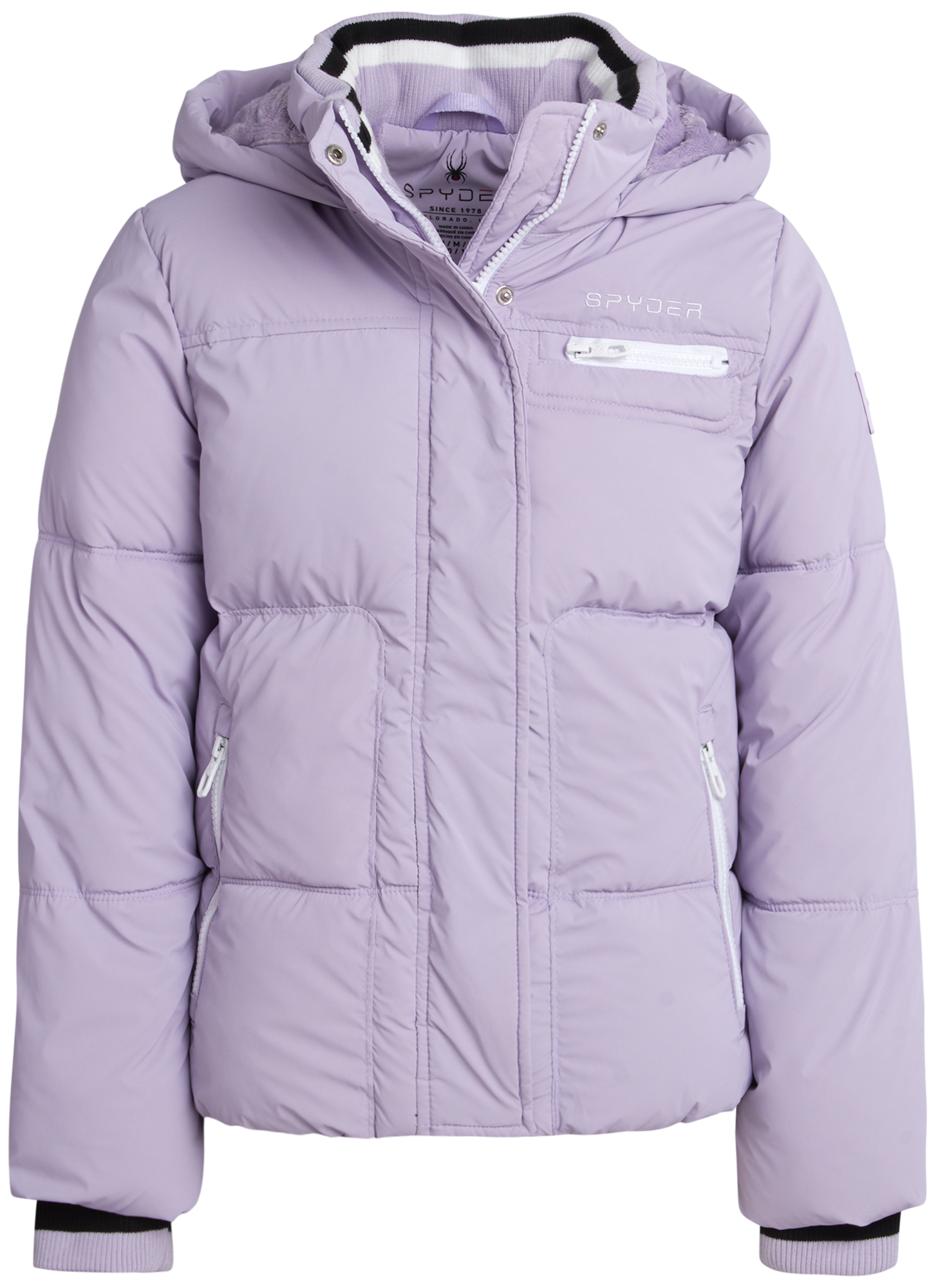 Girls Puffer Jacket - Lavender by Spyder