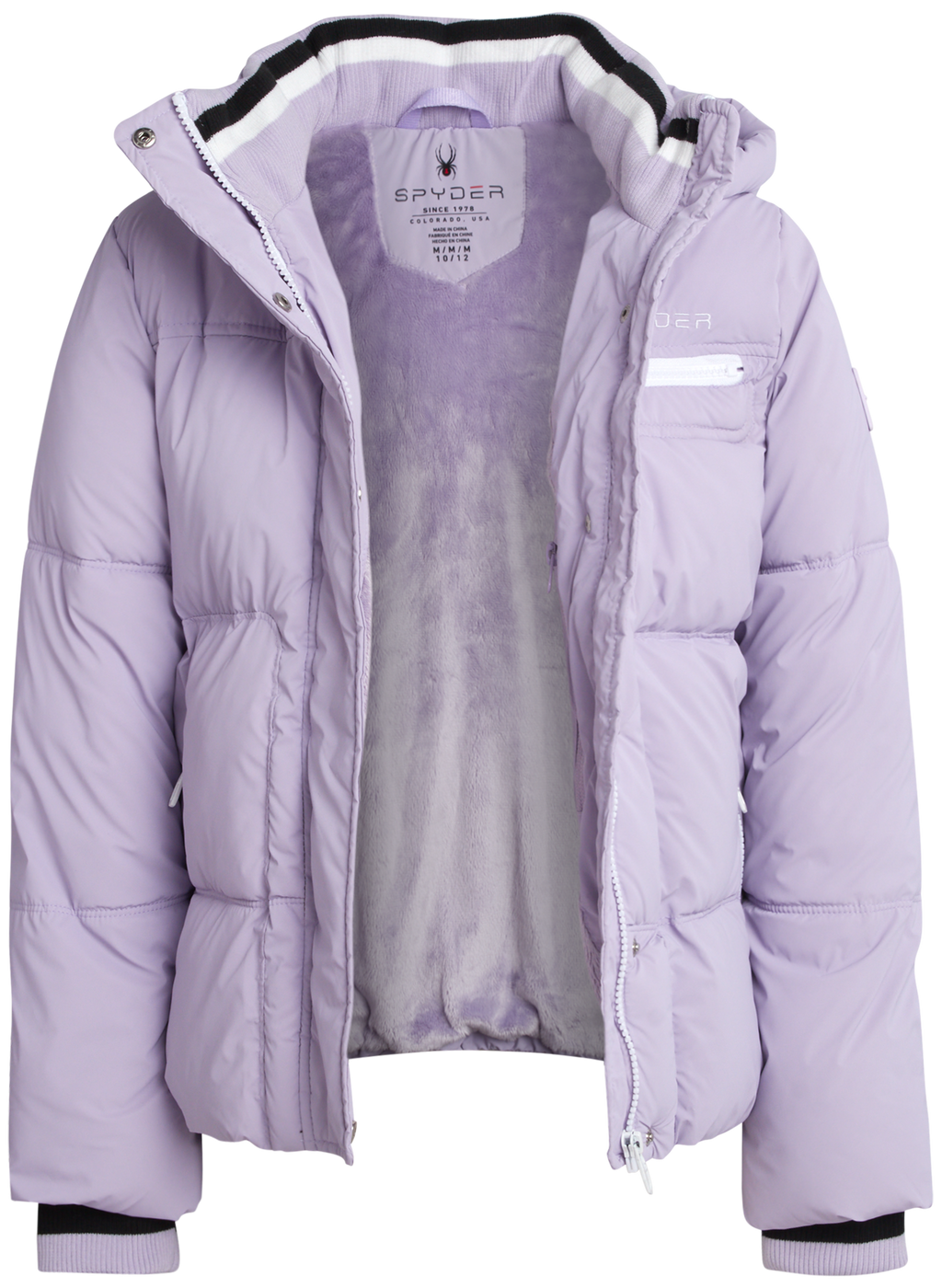 Girls Puffer Jacket - Lavender by Spyder