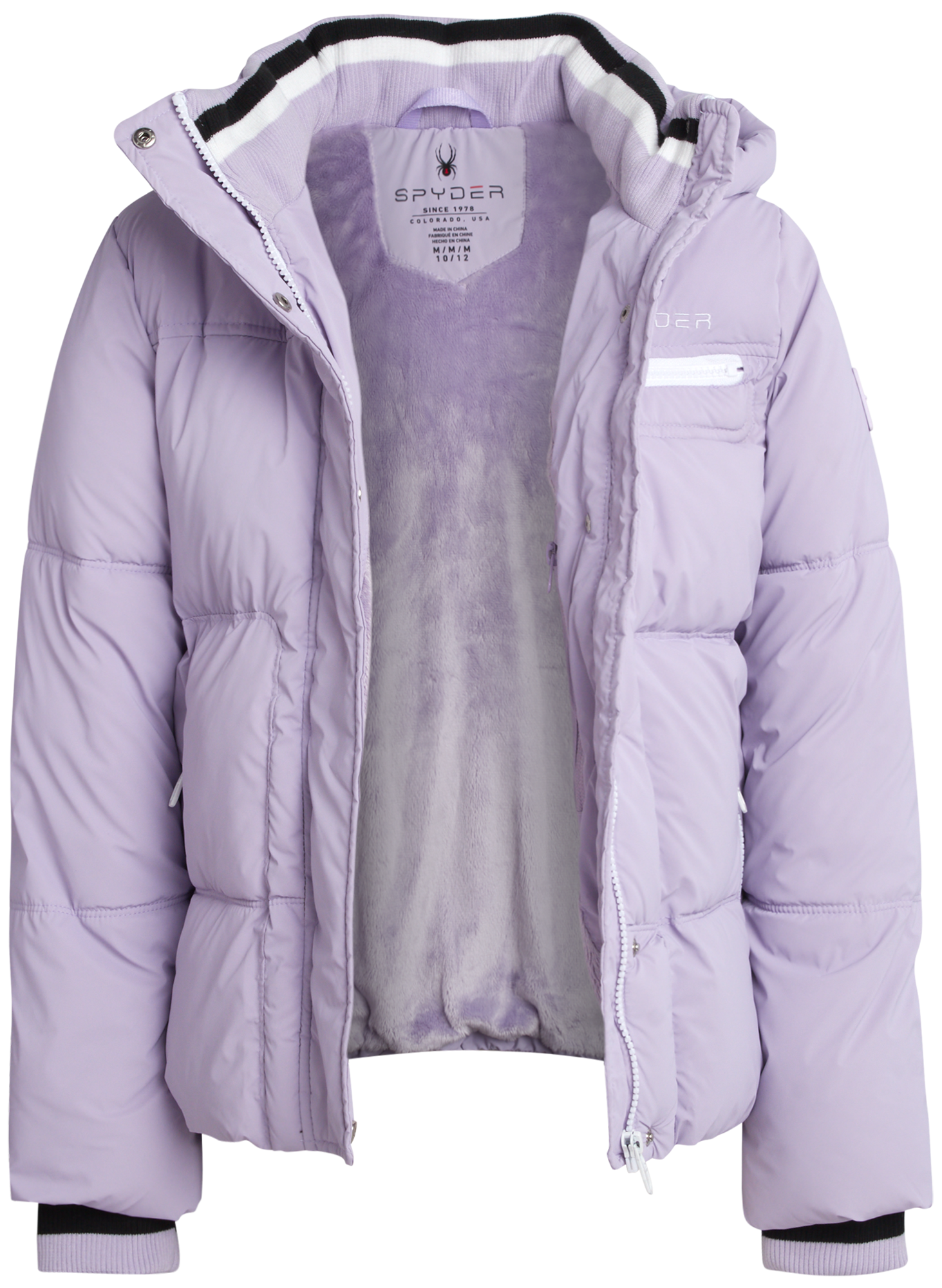 Girls Puffer Jacket - Lavender by Spyder