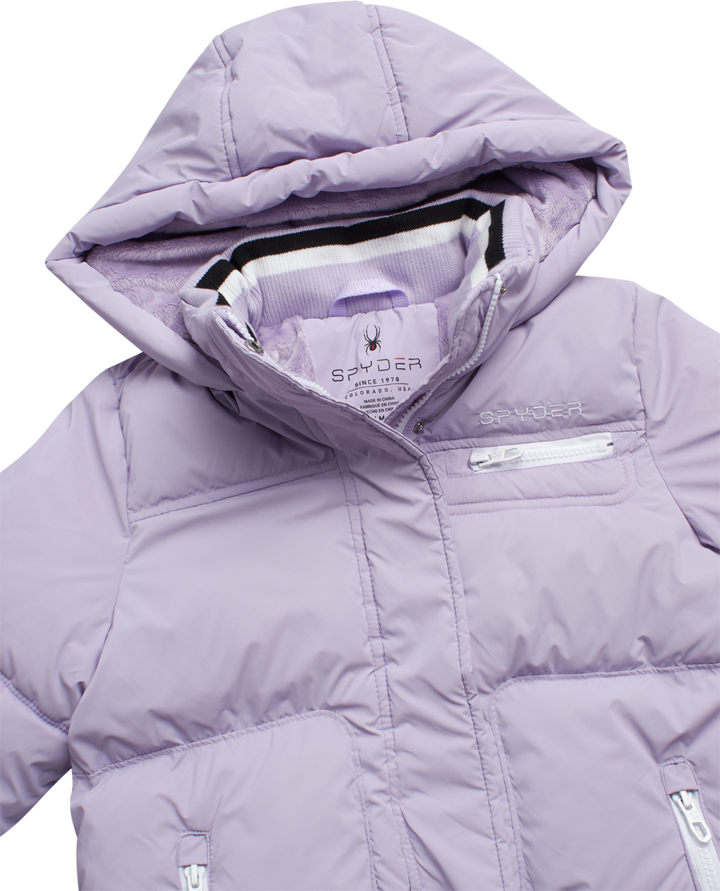 Girls Puffer Jacket - Lavender by Spyder