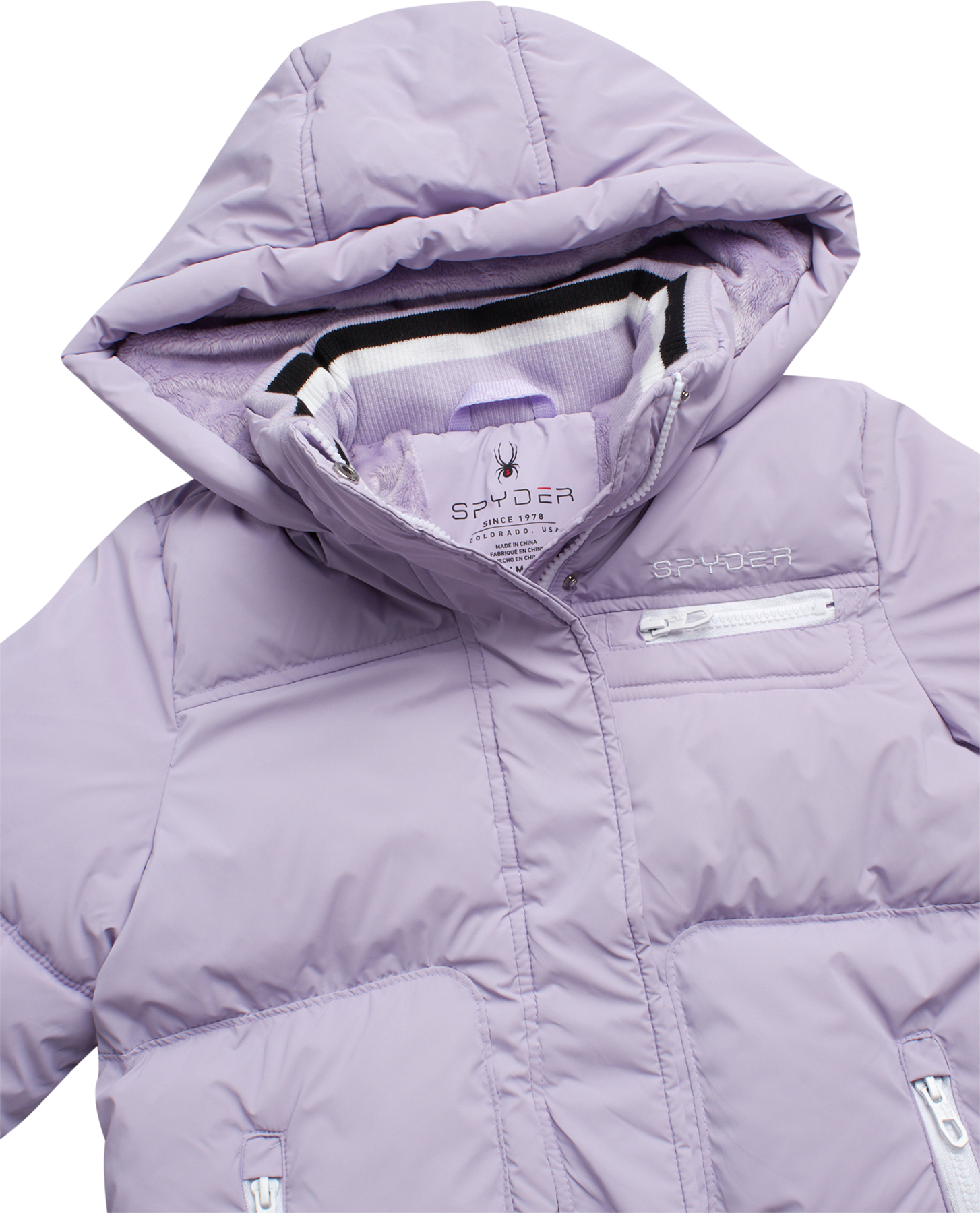 Girls Puffer Jacket - Lavender by Spyder