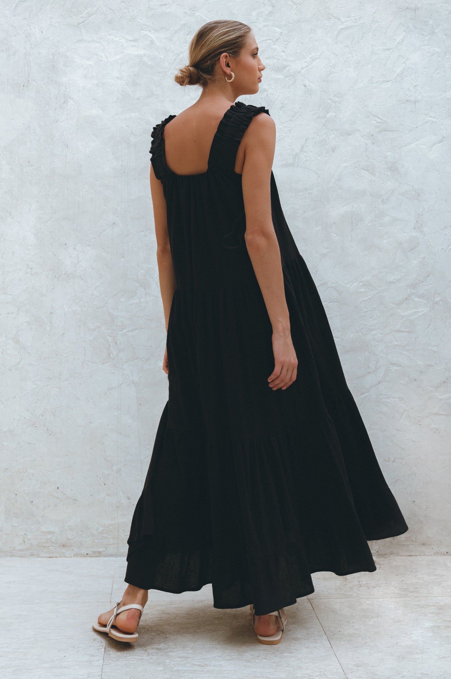 La Palma Linen Maxi Dress