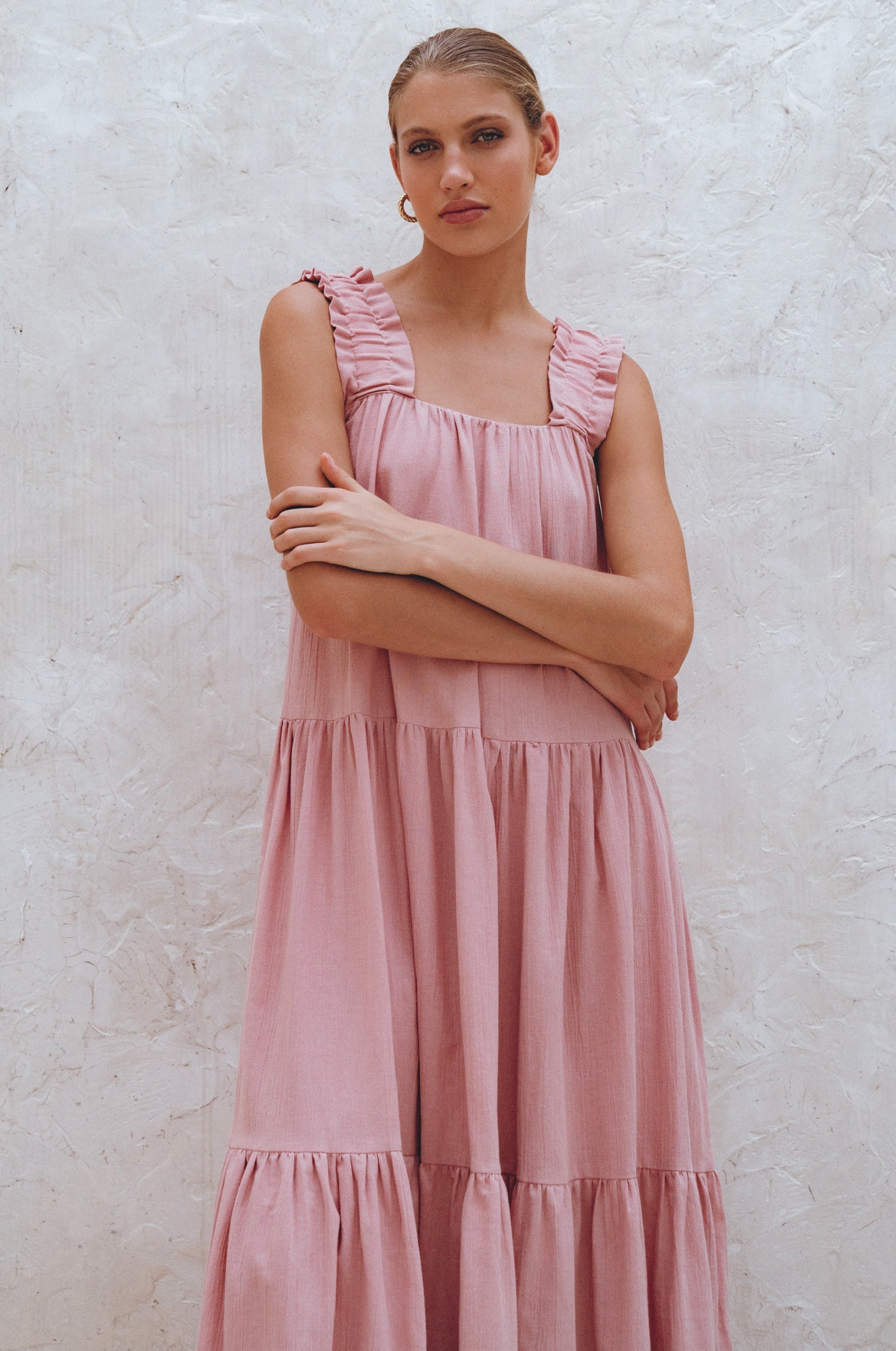 La Palma Linen Maxi Dress