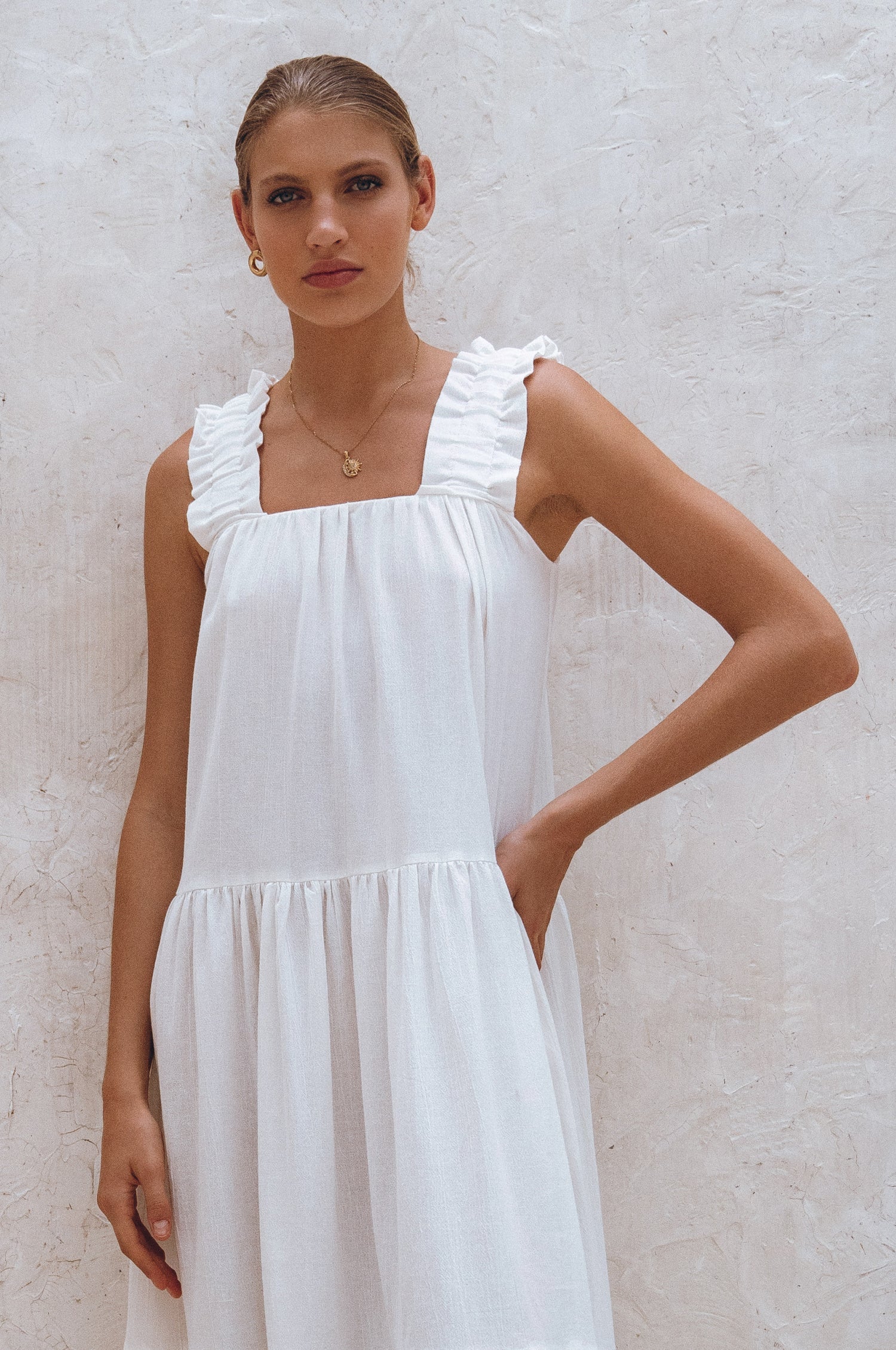 La Palma Linen Maxi Dress