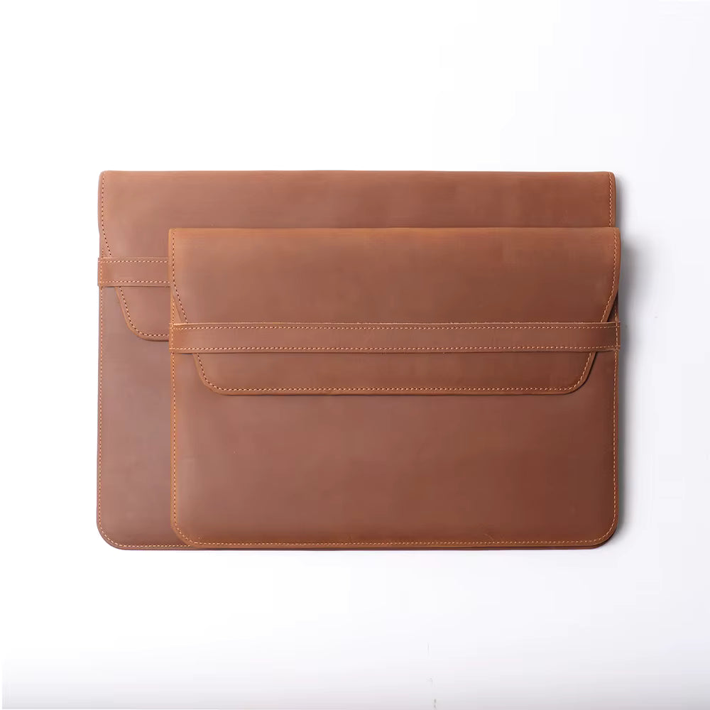 The Runa Leather Laptop Sleeve