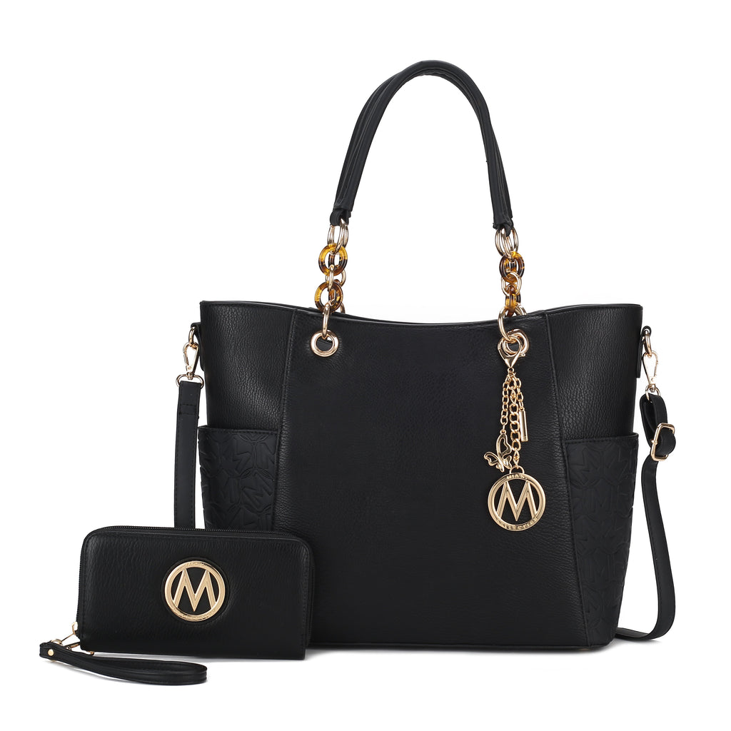 Merlina Embossed Tote Bag and Set