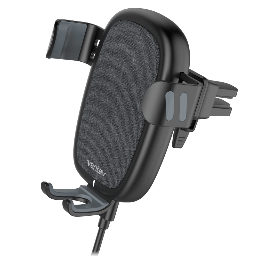 Ventev 10W ULTRAFAST Wireless Car Charger with Vent Mount and USB A to USB C Cable by Ventev