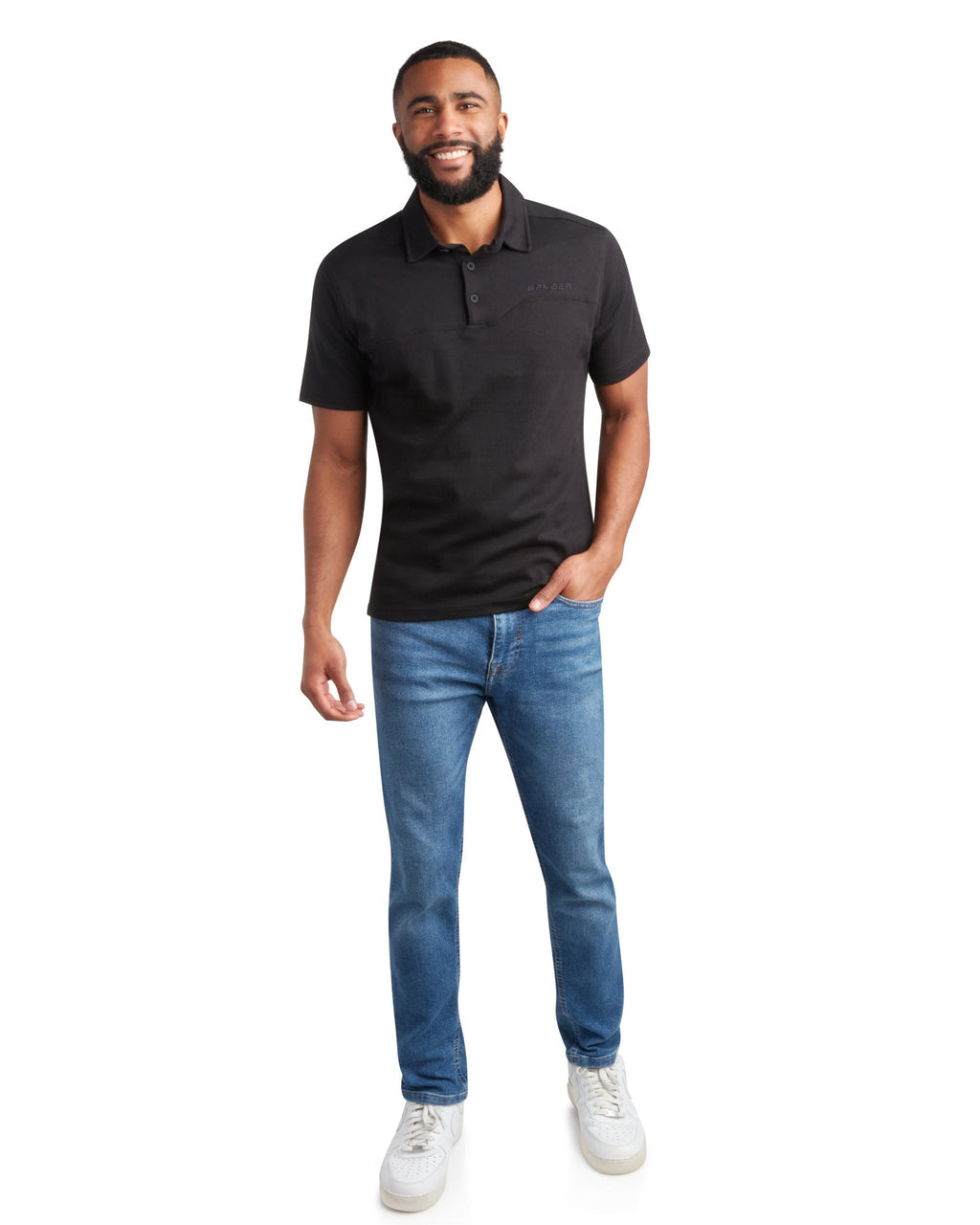Mens Short Sleeve Interlock - Black by Spyder