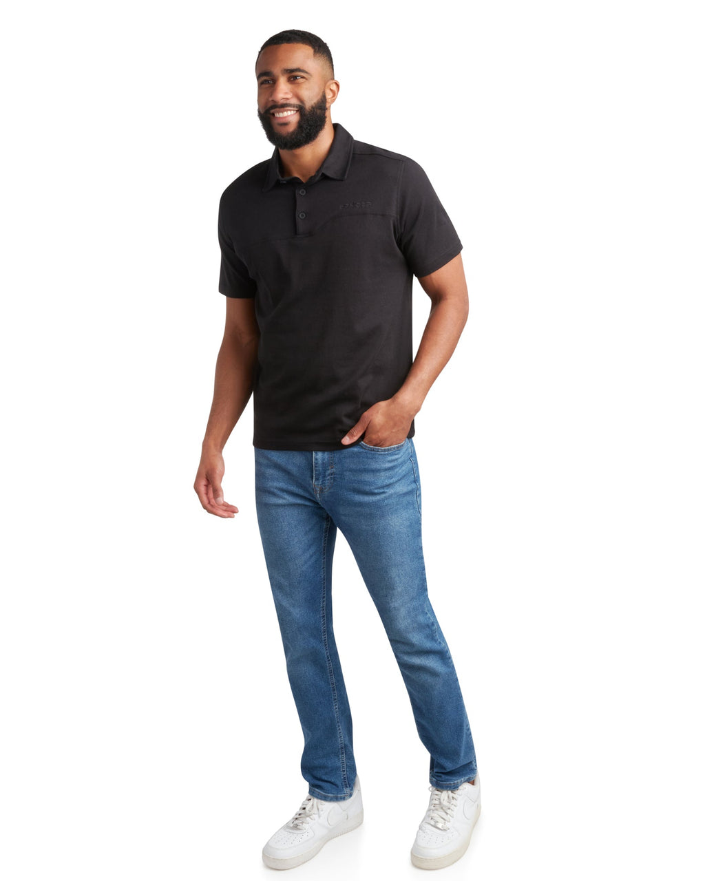 Mens Short Sleeve Interlock - Black by Spyder