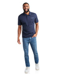 Mens Short Sleeve Interlock - Navy by Spyder