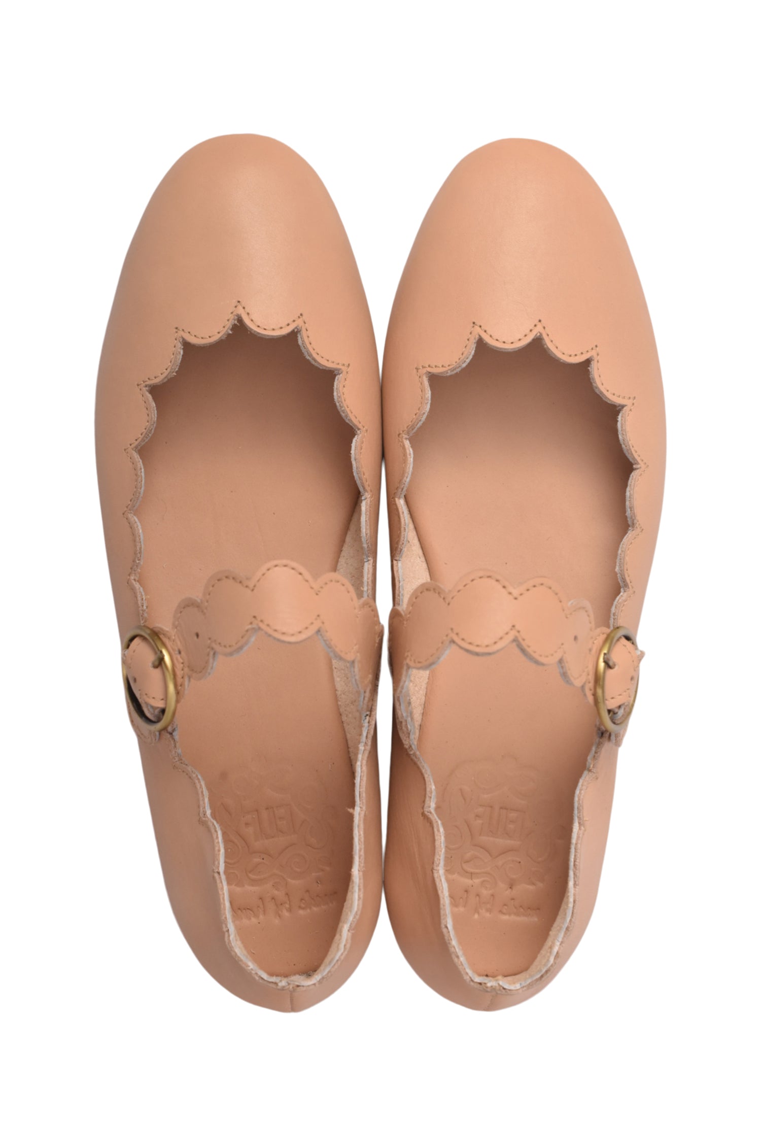 Mia Rosa Leather Ballet Flats
