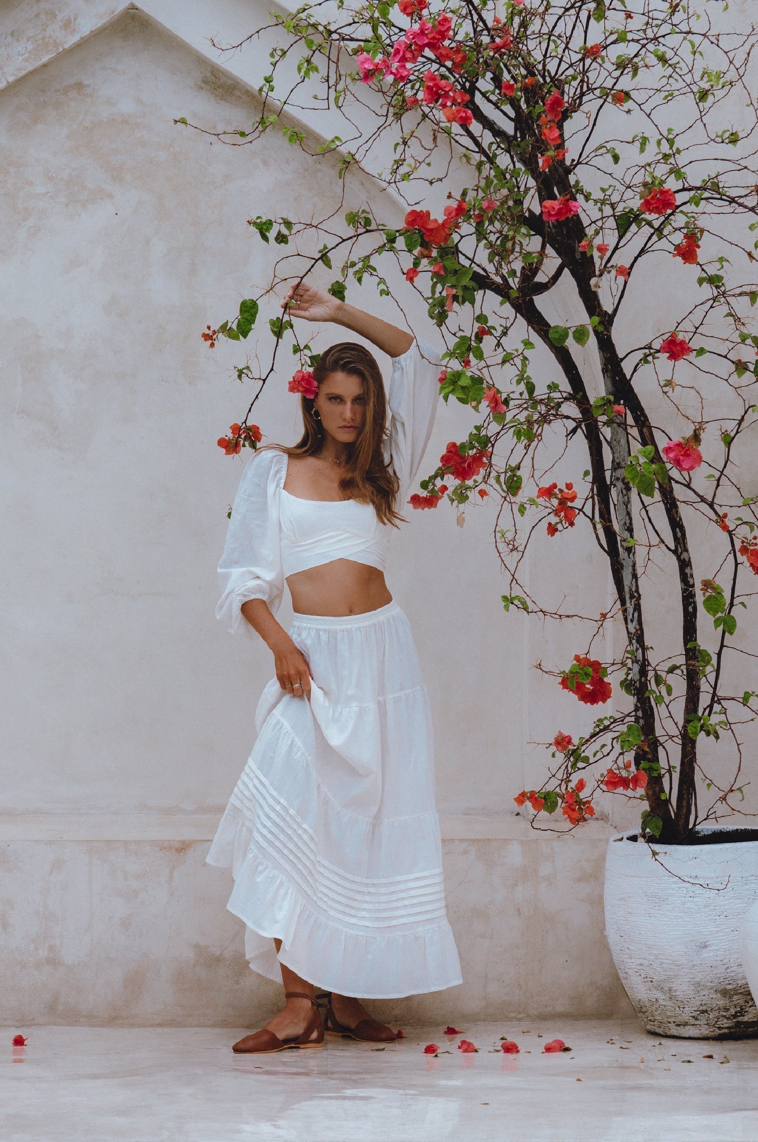 Mumbai Maxi Linen Skirt
