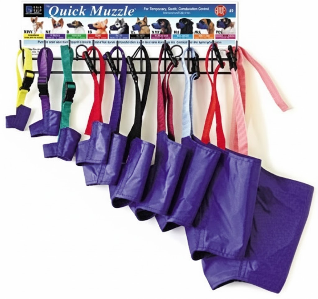 Color-Coded Strap Quick Muzzle for Dogs XXS-5XL