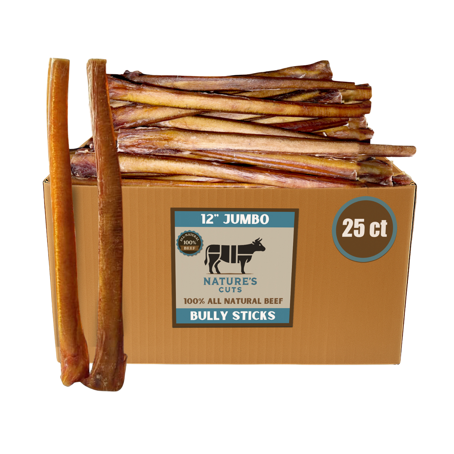12" Jumbo Bulk Bully Sticks by Mighty Chewz