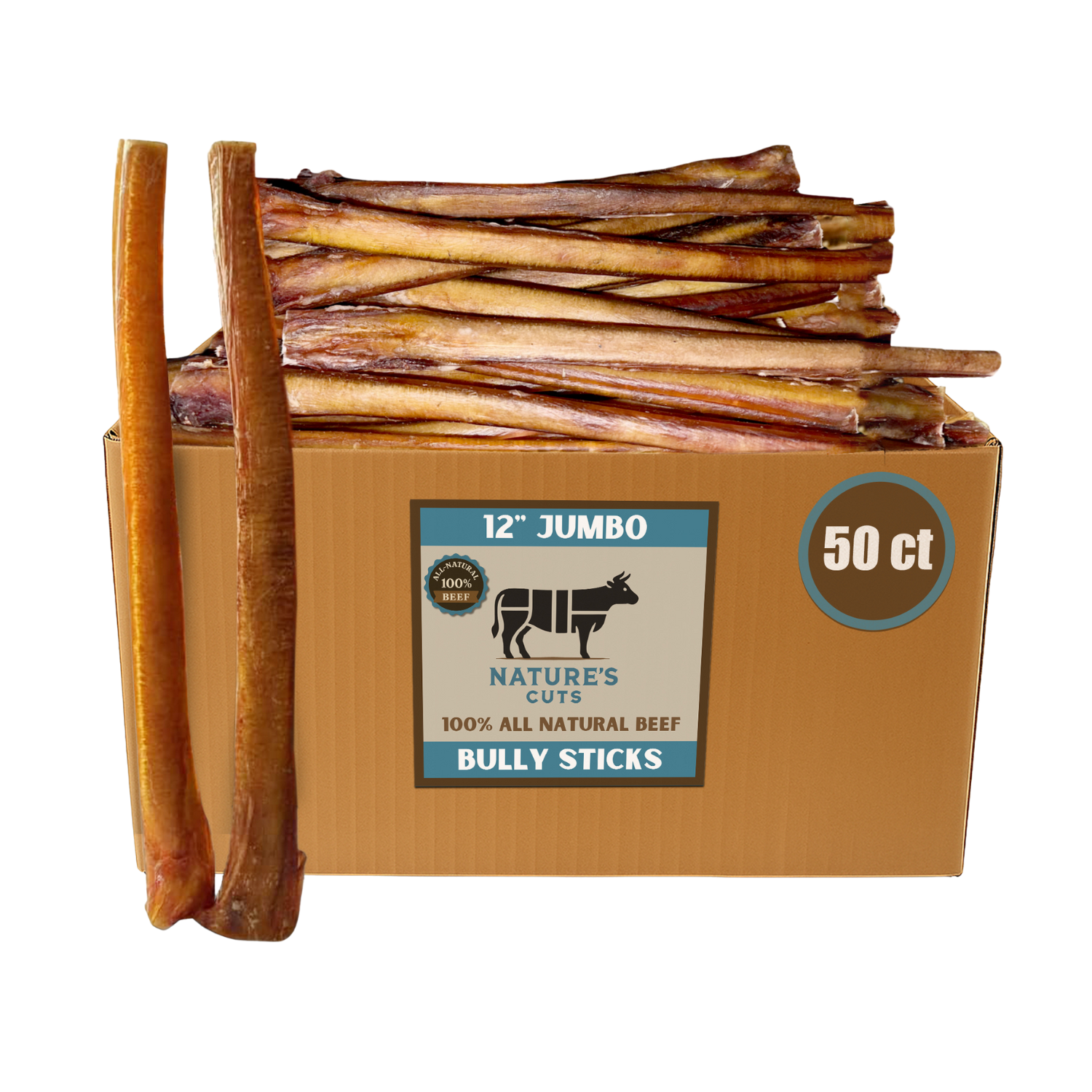 12" Jumbo Bulk Bully Sticks by Mighty Chewz