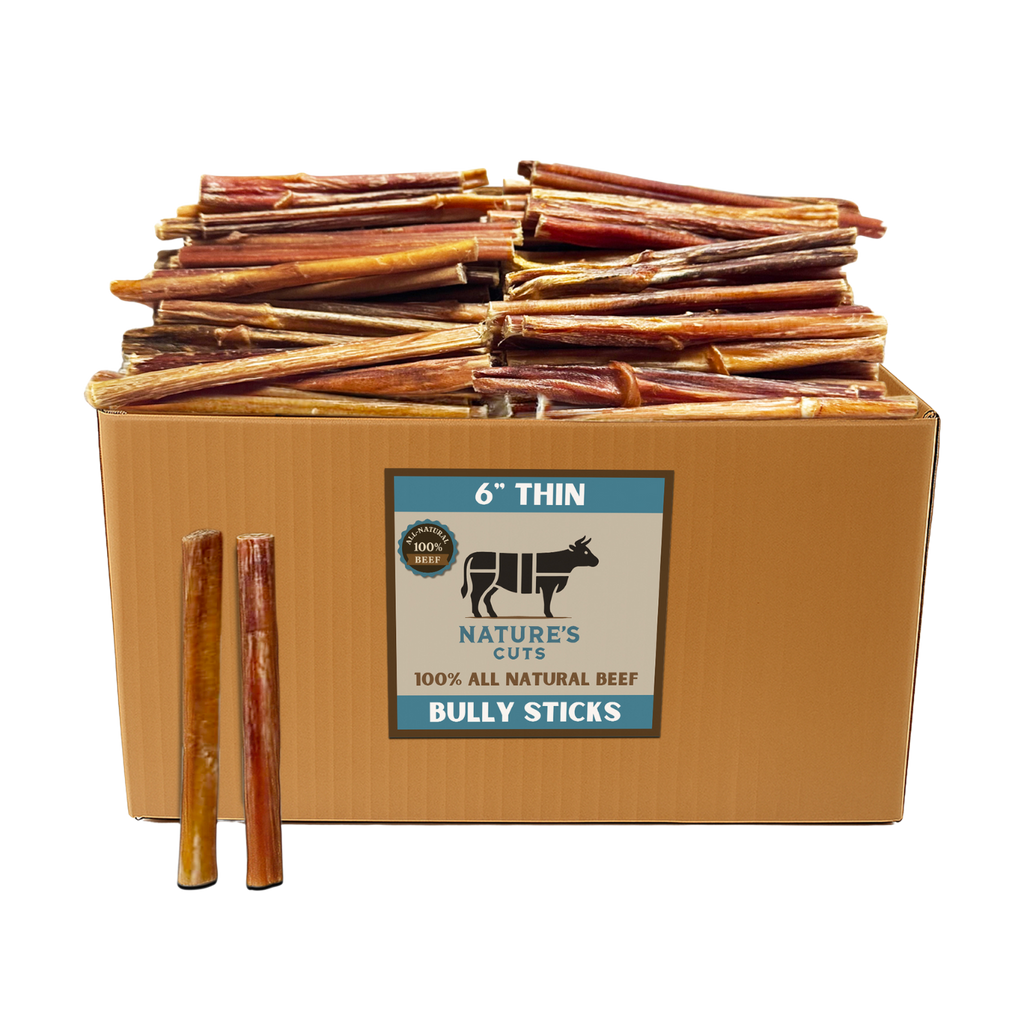 6" Thin Bulk Bully Sticks by Mighty Chewz