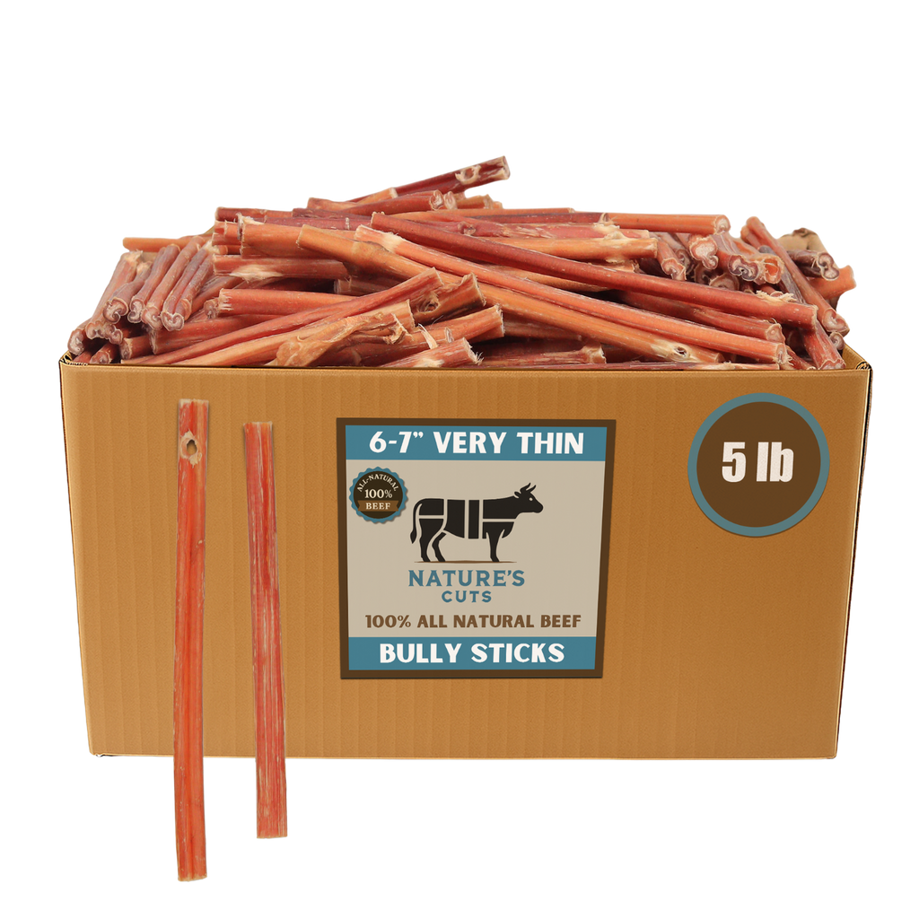 Very Thin Bulk Bully Sticks by Mighty Chewz