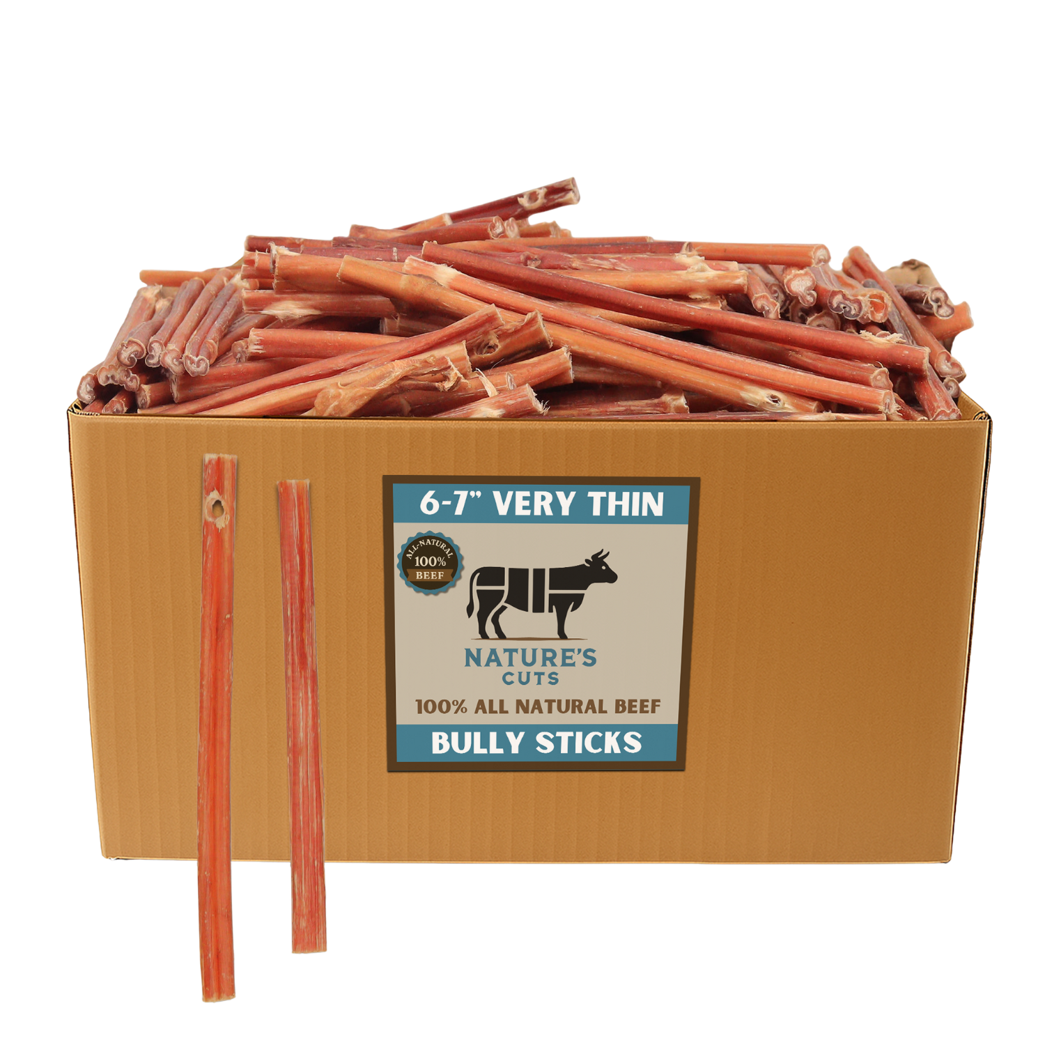 Very Thin Bulk Bully Sticks by Mighty Chewz