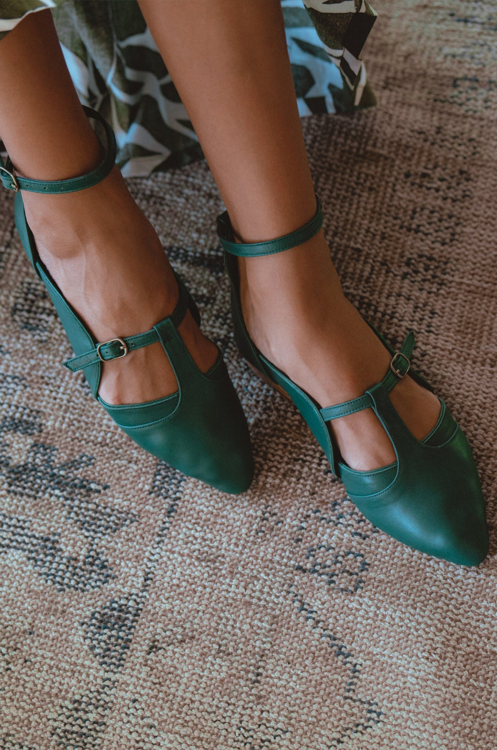 On the Go Leather Ballet Flats