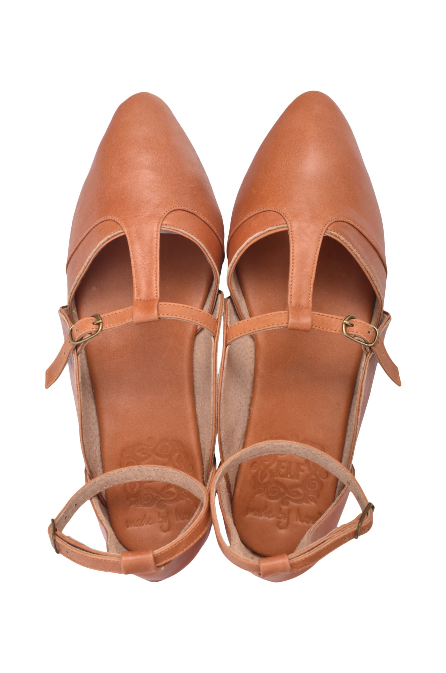 On the Go Leather Ballet Flats
