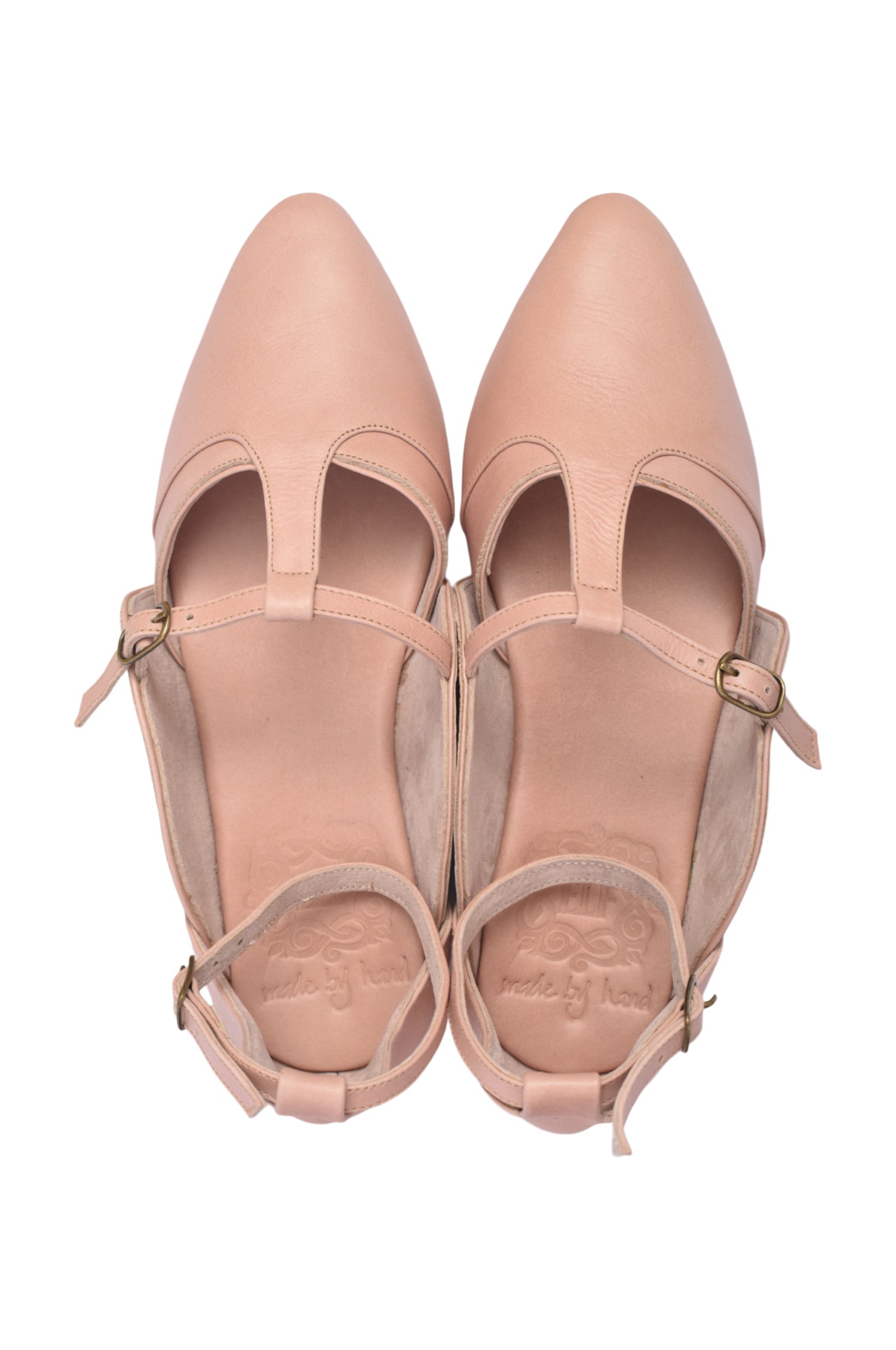 On the Go Leather Ballet Flats