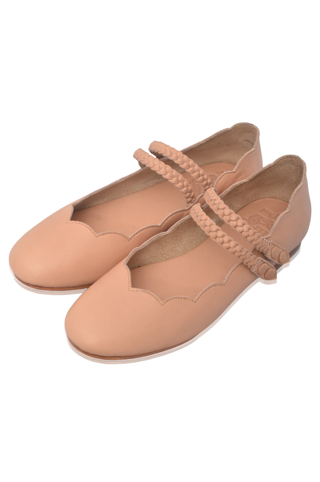 Prima Scalloped Ballet Flats
