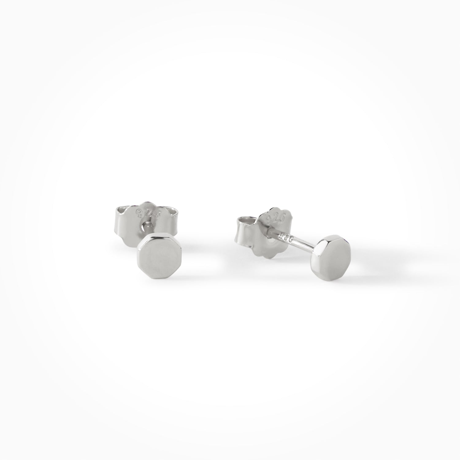 The Penny Mini Octagon Studs