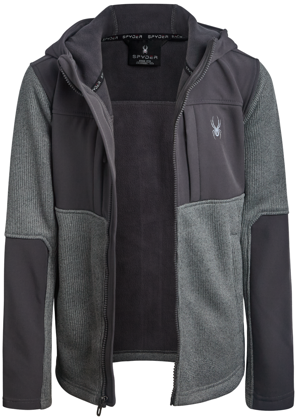 Boys Sweater Fleece Jacket - Pewter by Spyder