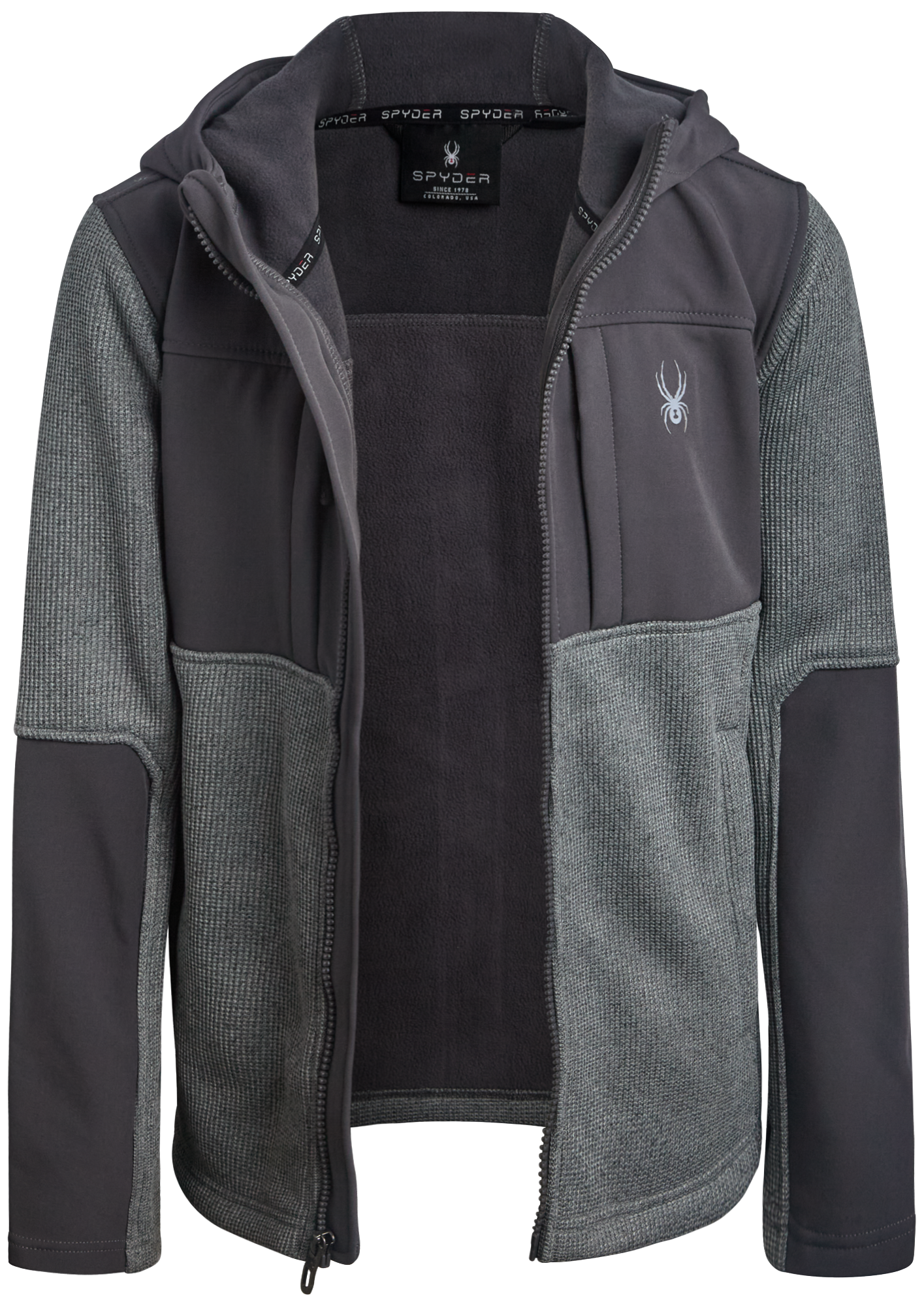 Boys Sweater Fleece Jacket - Pewter by Spyder