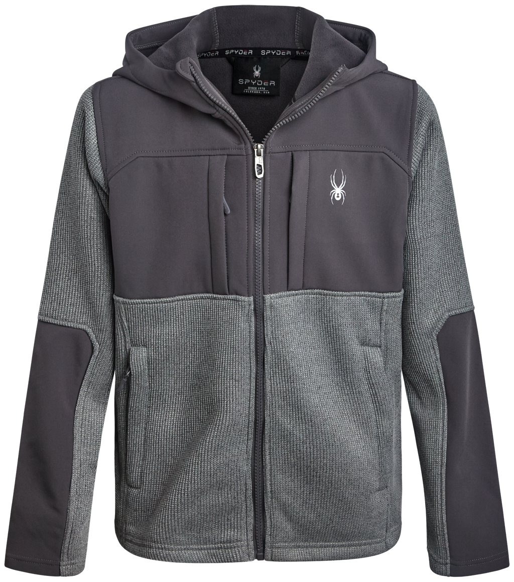 Boys Sweater Fleece Jacket - Pewter by Spyder