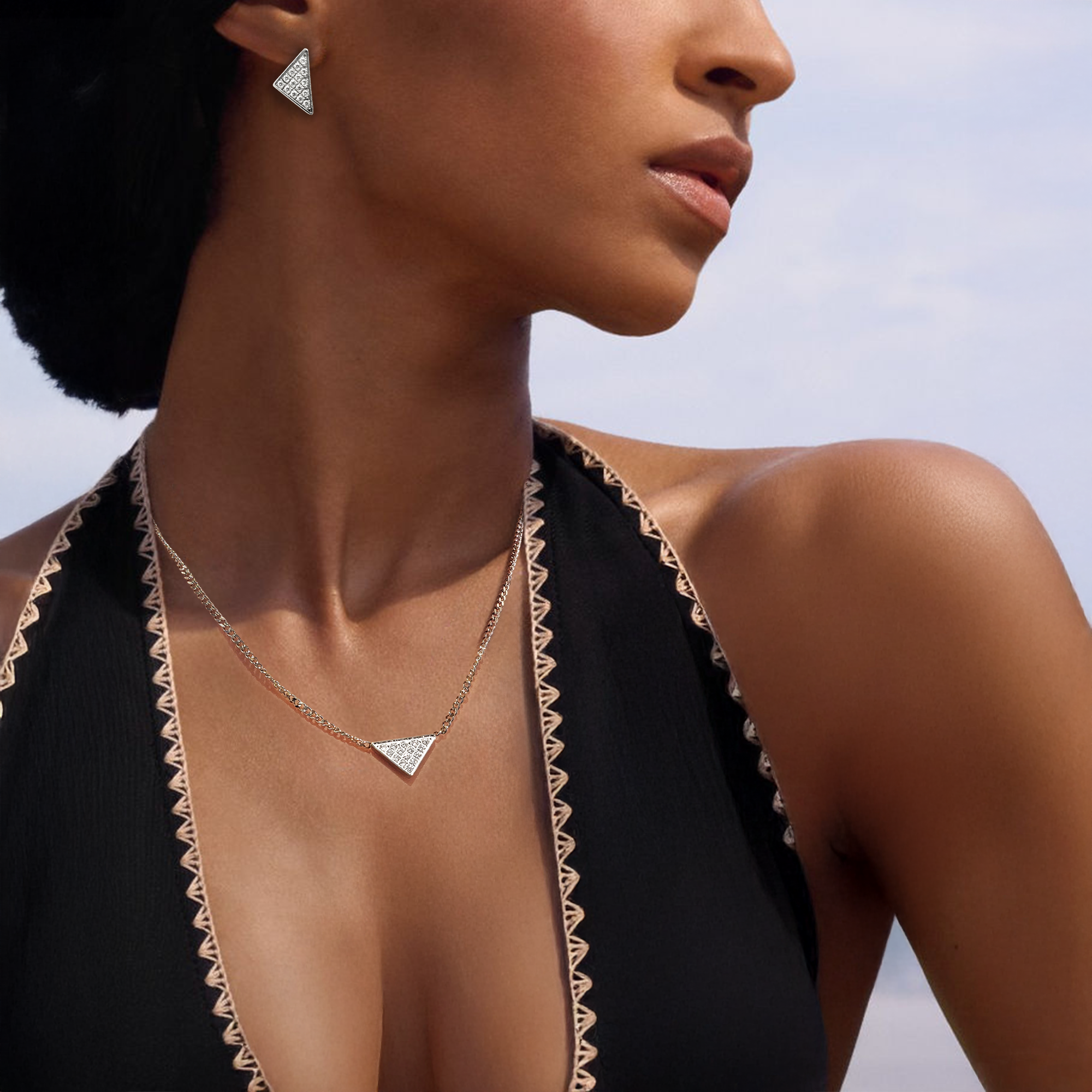 PT323W B.Tiff Supera Pendant Necklace by B.Tiff New York
