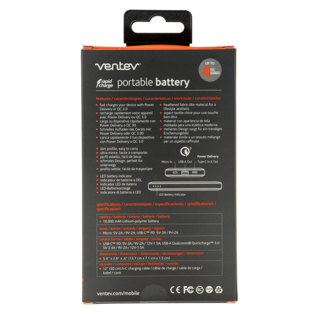 Ventev 10K mAh Portable Battery by Ventev