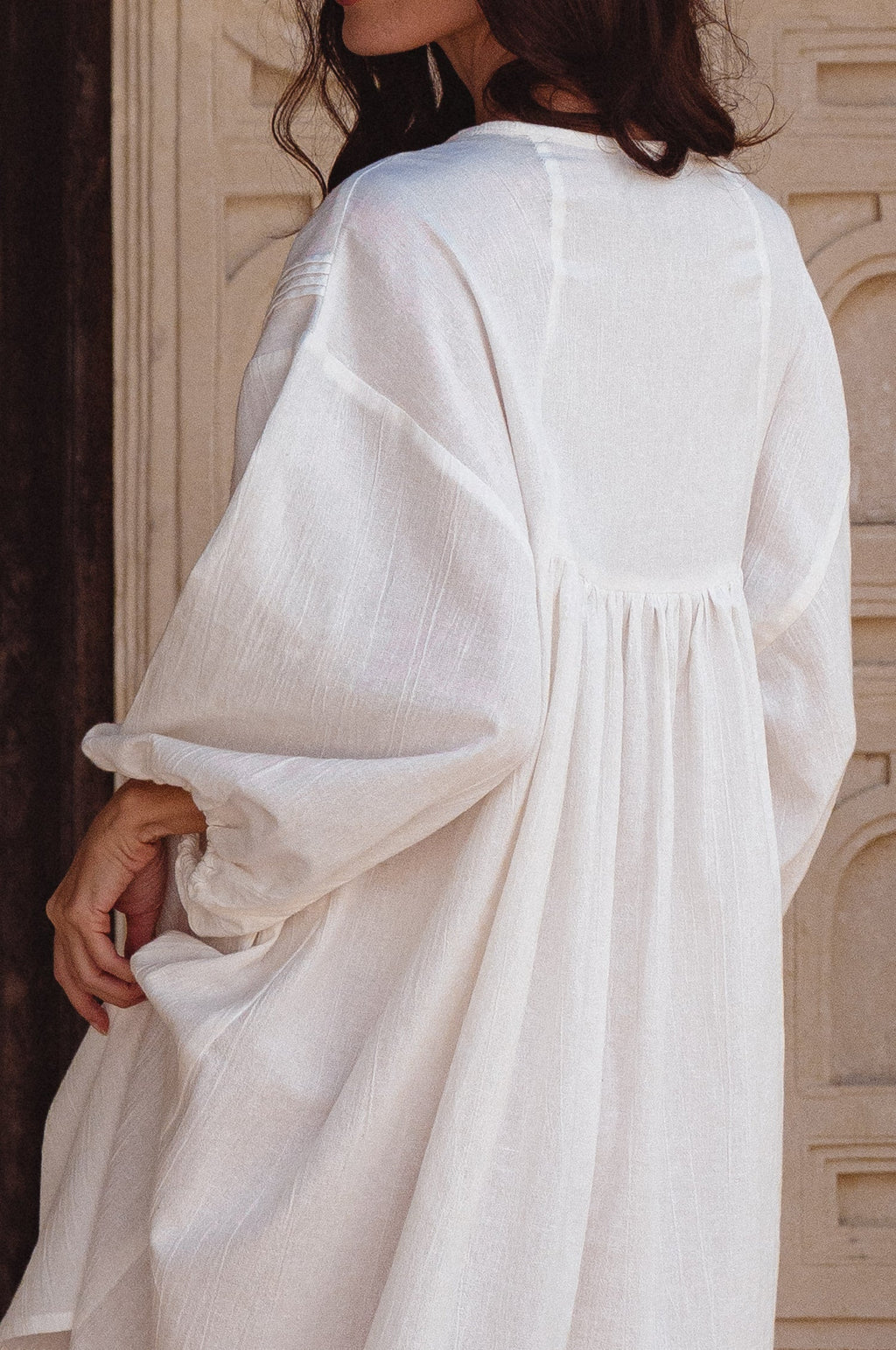 Palmira Handcrafted Linen Mini Dress