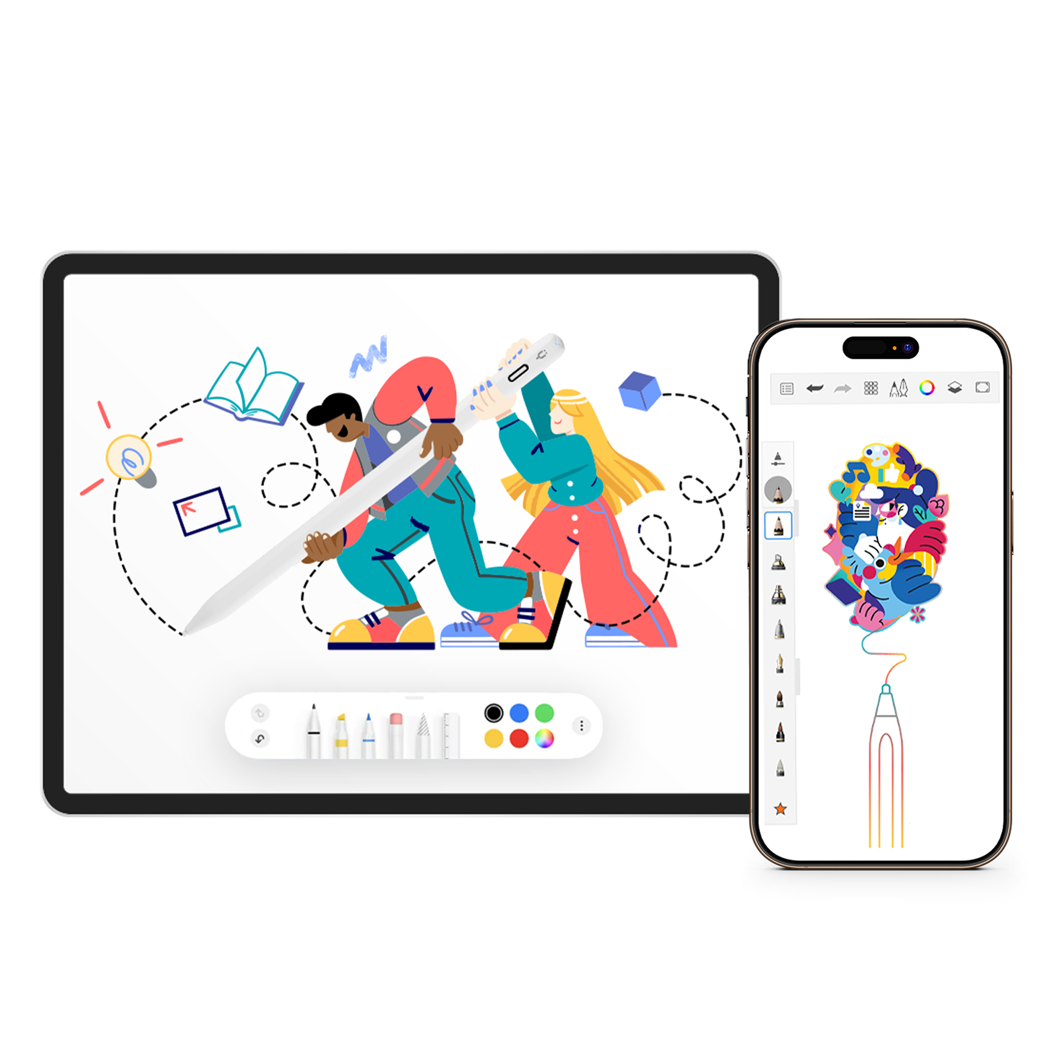 Pencil Pro Ultra IPad Pen With Smart Switch Technology - Alpine White